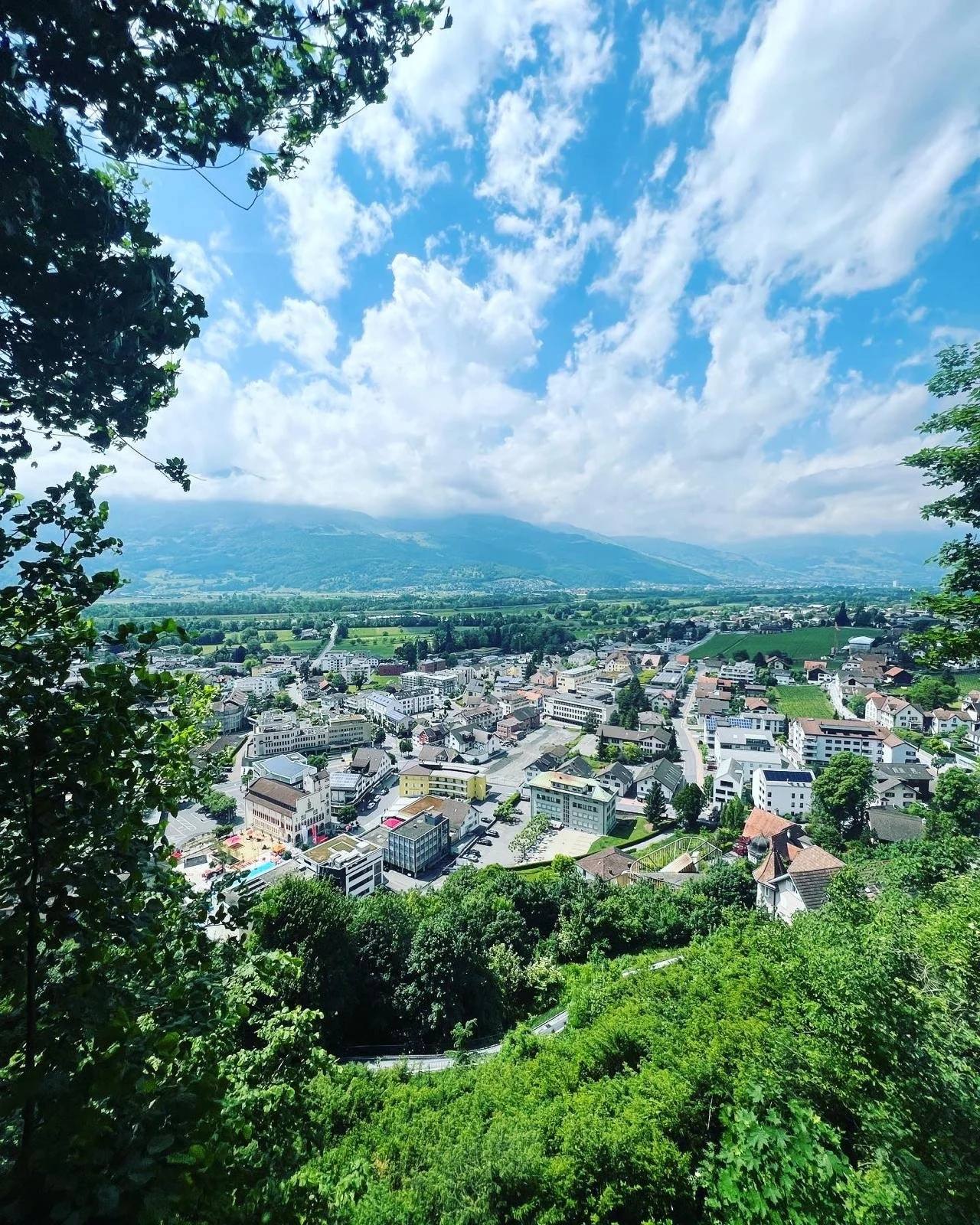 A view over Liechtenstein's tiny capital Vaduz, home to around 6,000 people and the micro-state's most successful football team: FC Vaduz.
