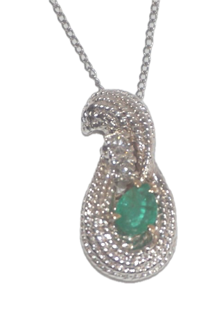 J-WHITE GOLD AND EMERALD PENDANT Background Removed.png