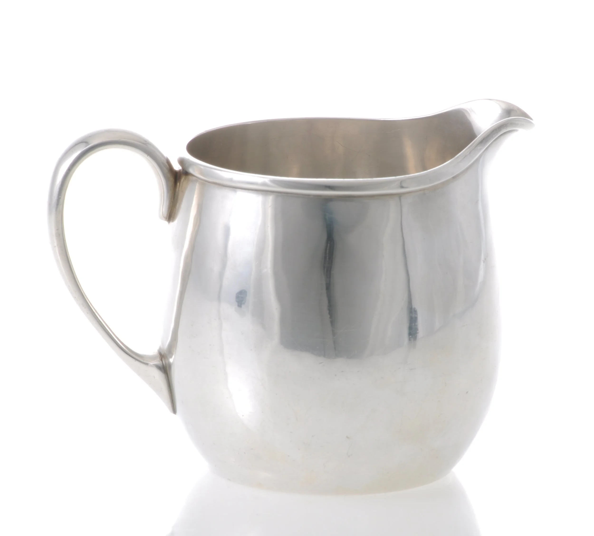 Hand crafted creamer, Stone associates, David Carlson, 1916-1921, 6.76 ozs. sterling.