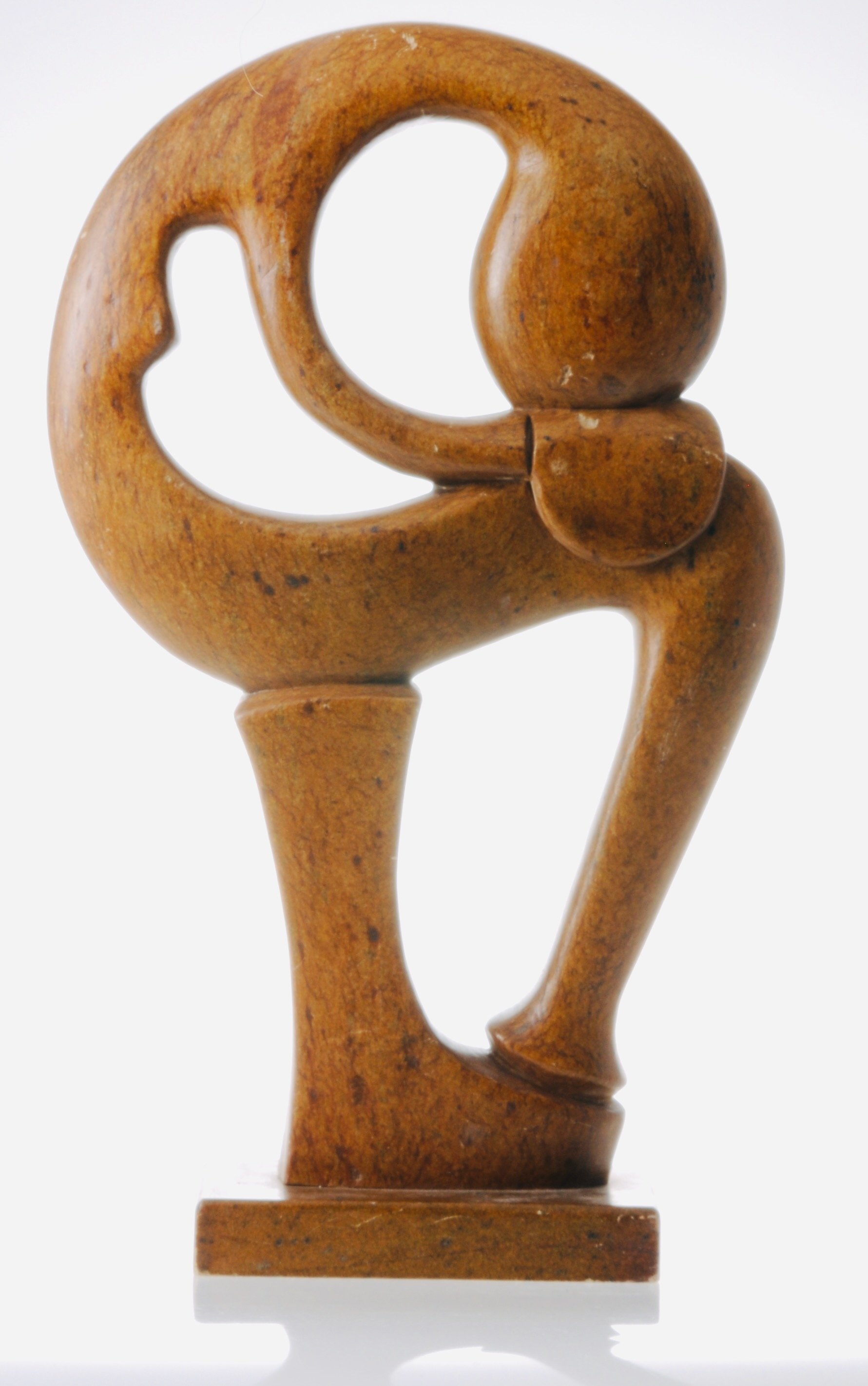 The modern thinker sculpture, carved stone.