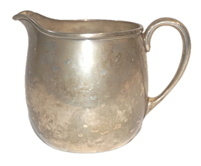 A HAND-CRAFTED CREAMER BY STONE ASSOCIATE, DAVID CARLSON, 1916-1921, WEIGHING 6.76 OZS. STERLING SILVER