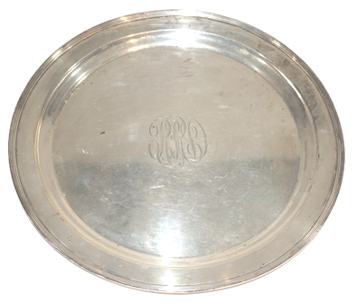 A GORHAM DEEP BOWL, WITH RIM #2476A  1909 10" did. 12.64 ozs Sterling