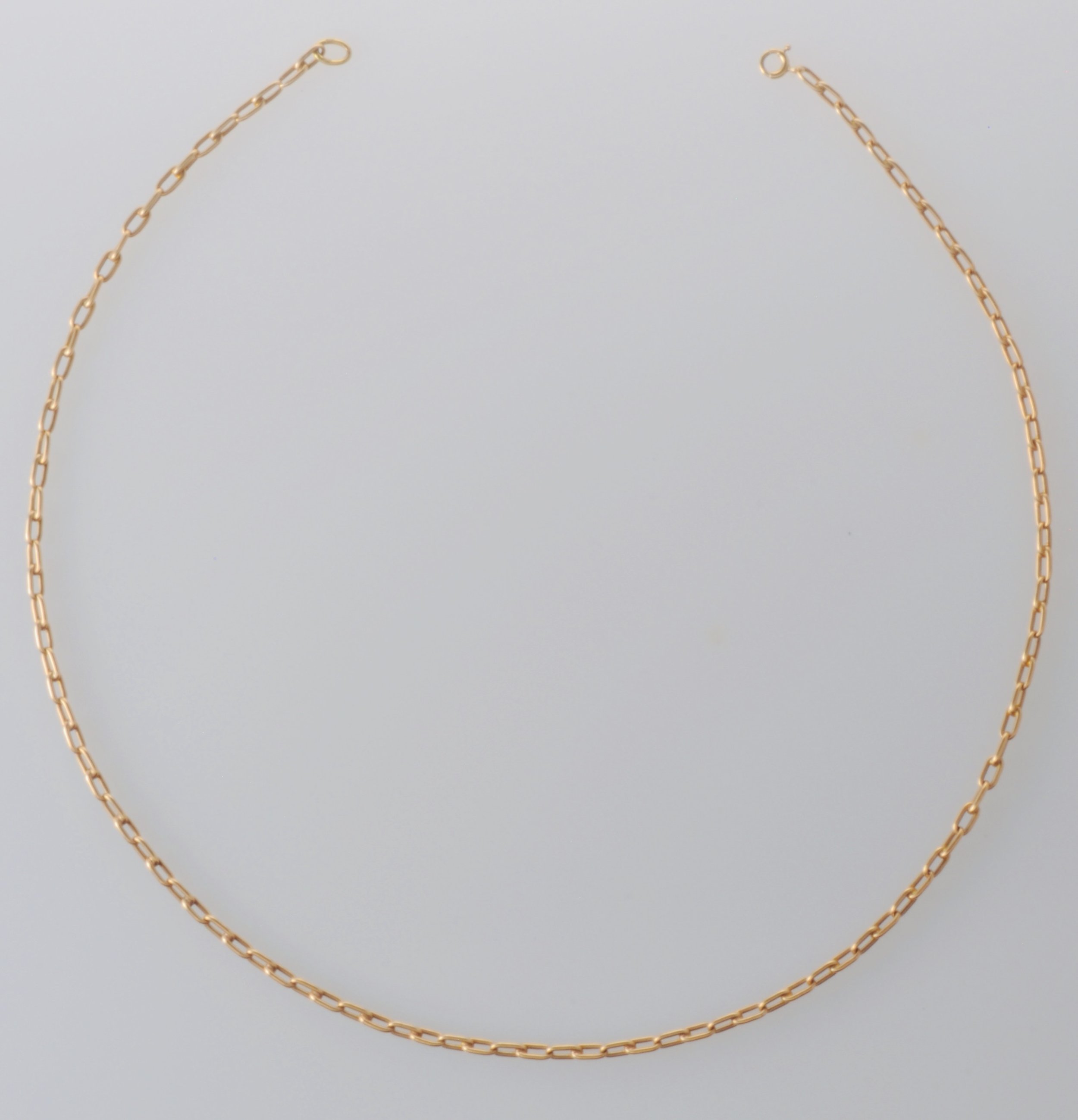 14k yellow gold link chain with French hallmarks, 6.4 dwt.
