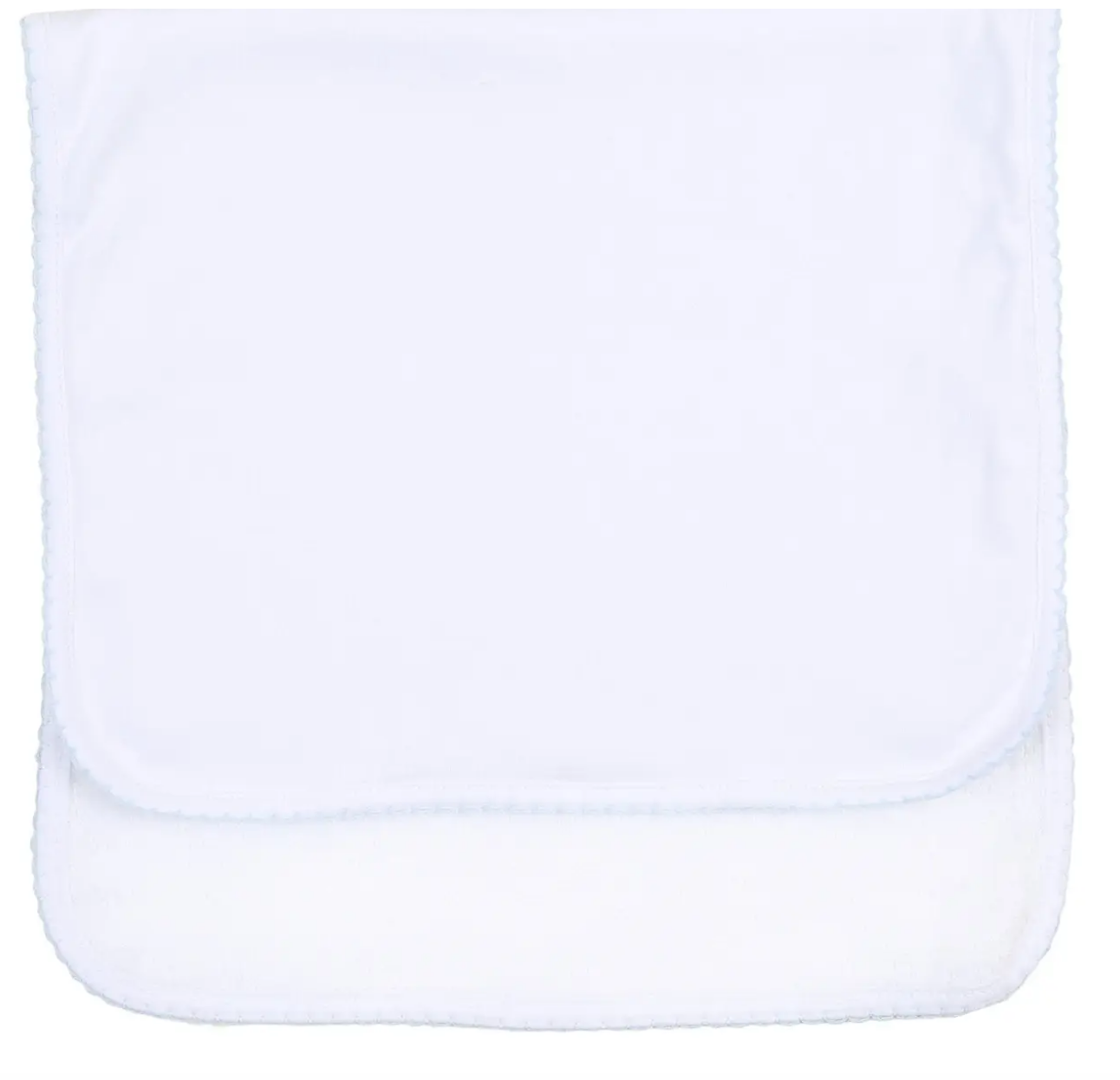 Picot Trim Burp Cloth