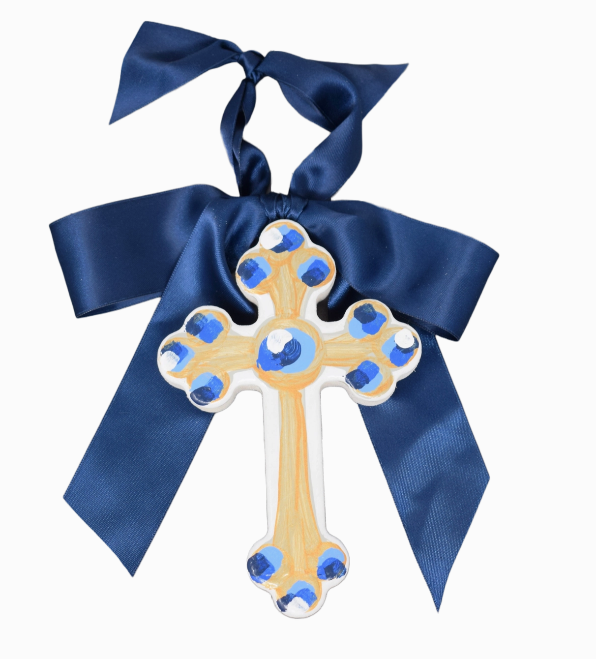 Blue Hallelujah Cross - 6" by Have Mercy Gifts