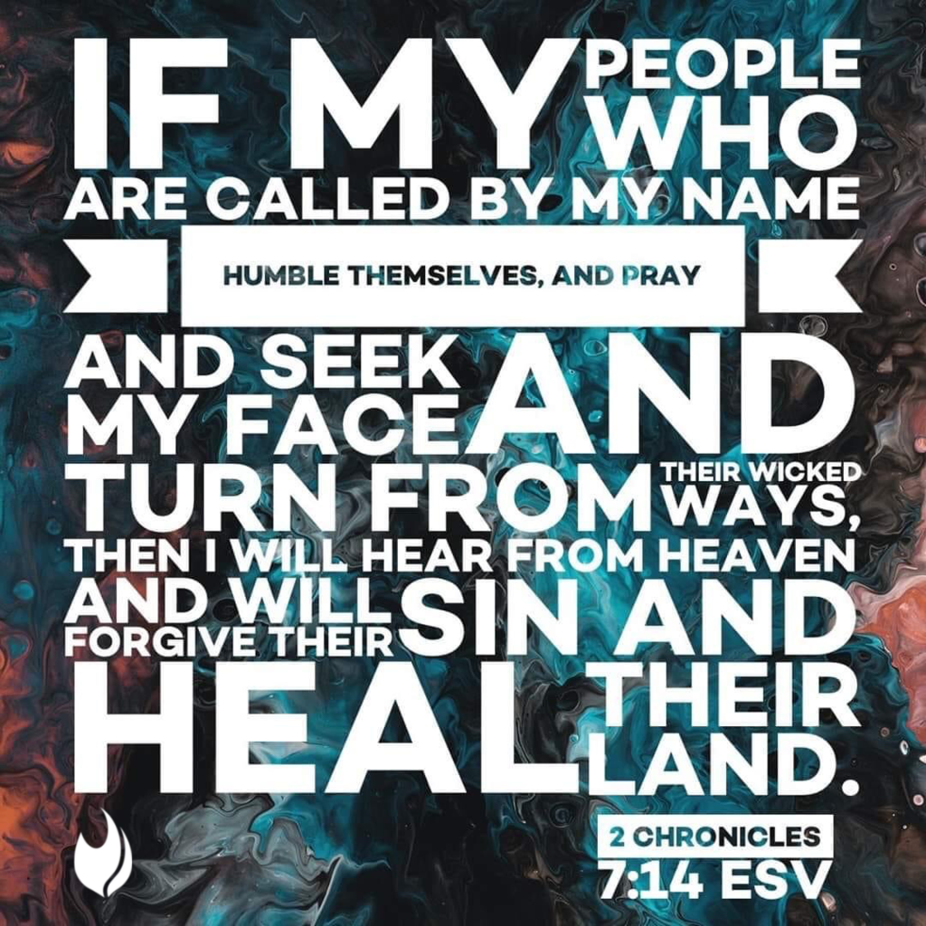 A graphic of 2 Chronicles 7:14