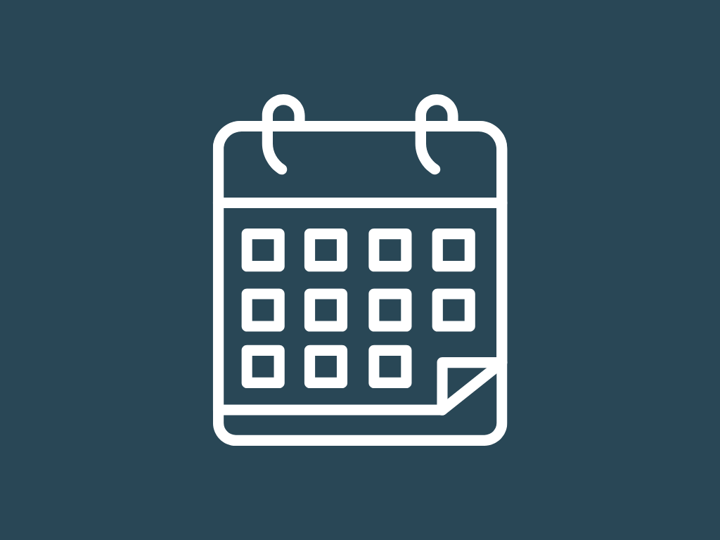 Icon of a calendar with a highlighted date