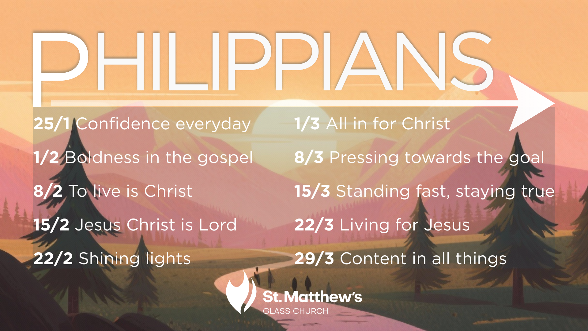 Philippians sermon series details
