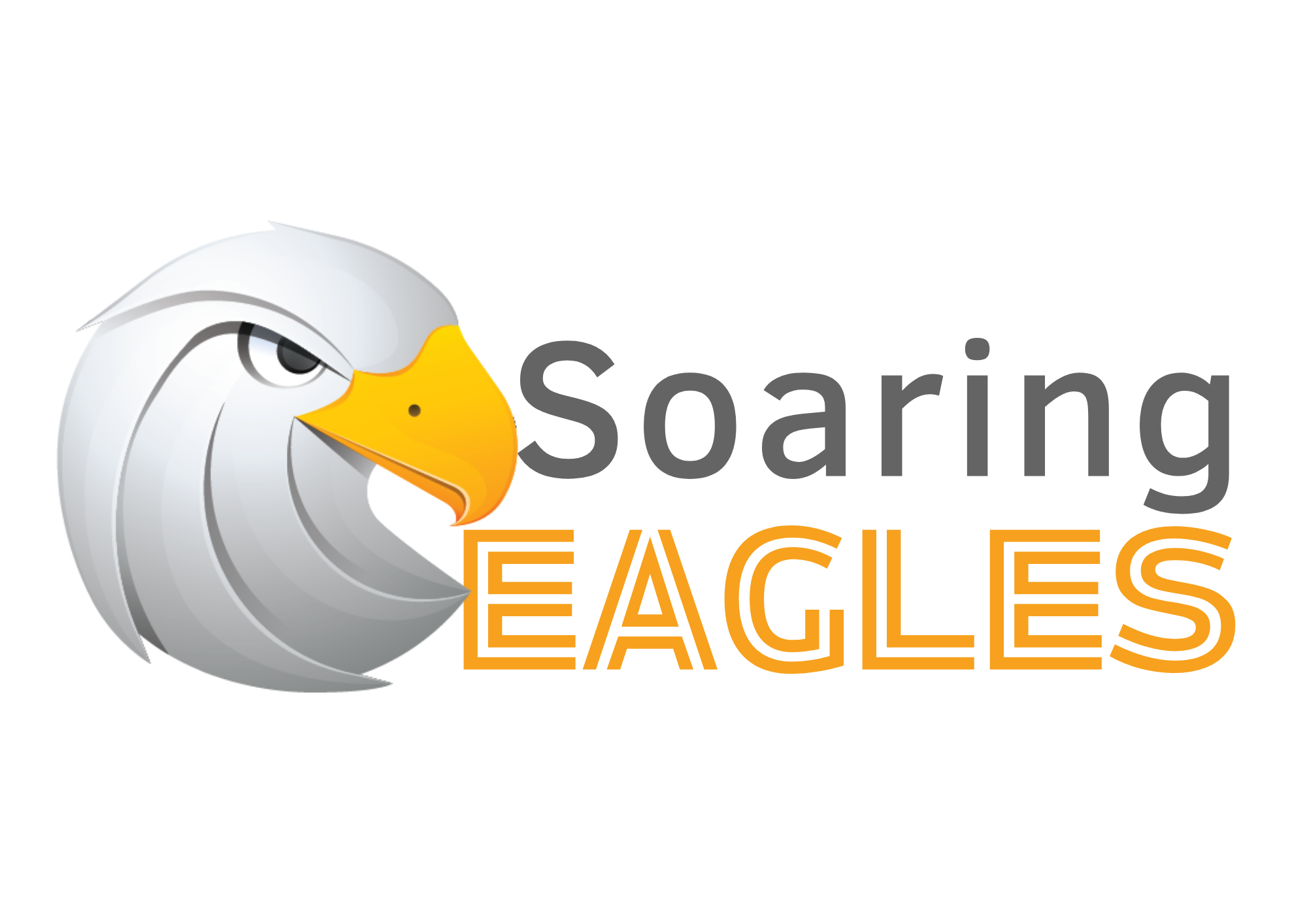 Logo of a bald eagle with a yellow beak, next to the text 'Scaling Hackers' in black and orange lettering.