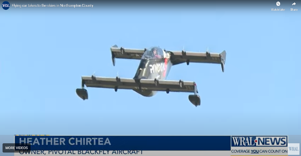 WRAL Raleigh - Flying Car Takes to the Skies