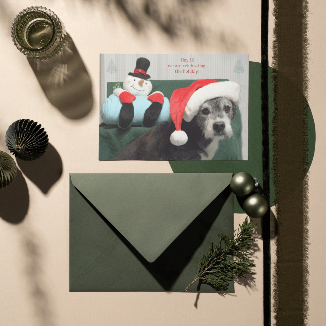 Christmas Card Dog
