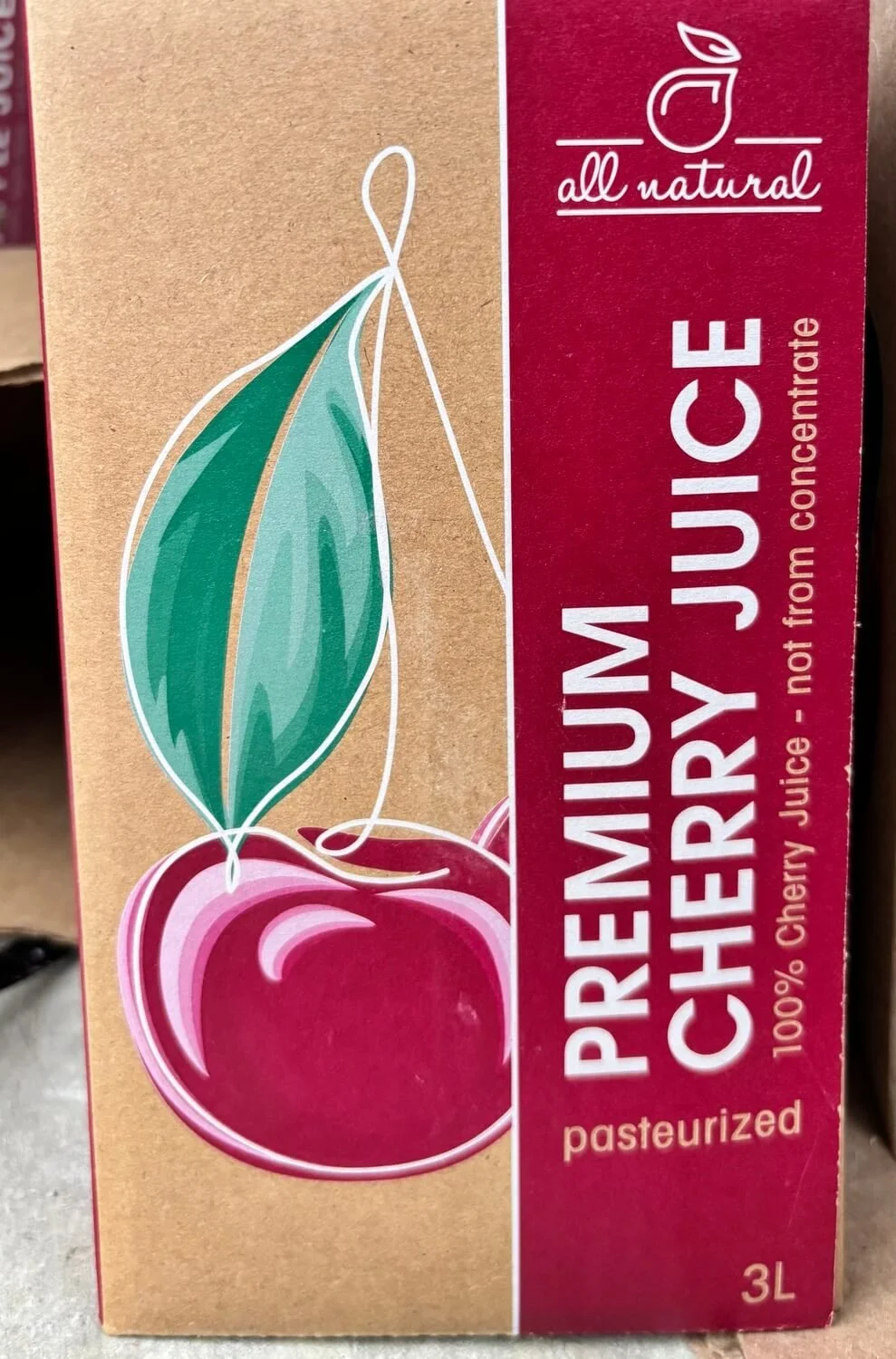 Fresh Pressed Cherry Juice - 3 L