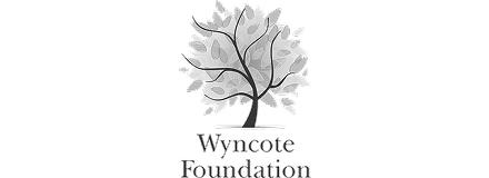Black and white logo featuring a stylized tree with the text 'Wyncoice Foundation' beneath it.