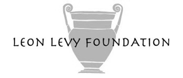 Logo of the Leon Levy Foundation with a stylized urn or trophy above the foundation's name.