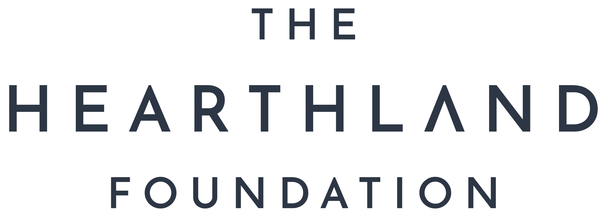 Logo for the Earthland Foundation with text in various sizes on a black background.