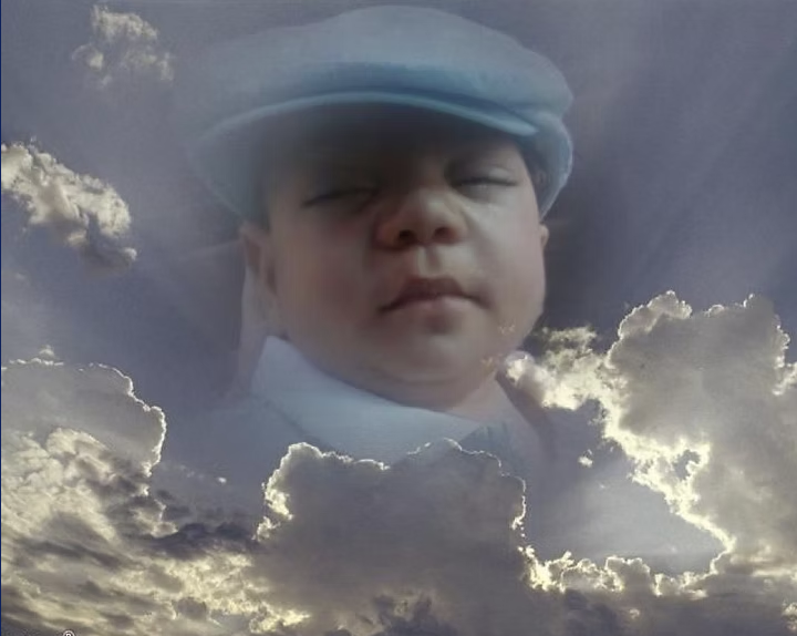 Memorial photo of Erica Harris’s grandson, Gerel Isaac Monroe Jr., whose memory inspires Water Lily Newborn Care