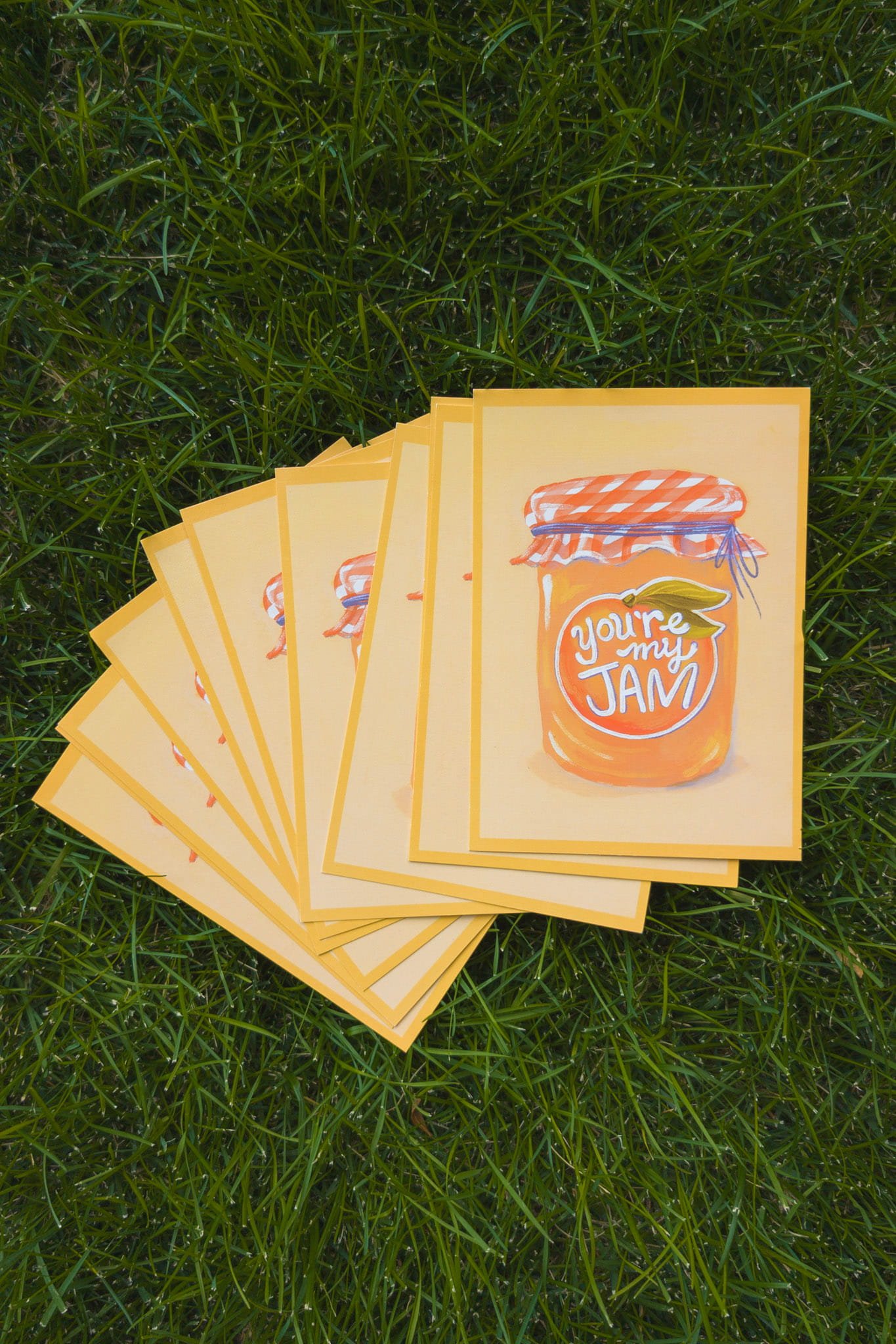 "You're My Jam" Peach Jam Illustrated Postcard Set | Pack of 10
