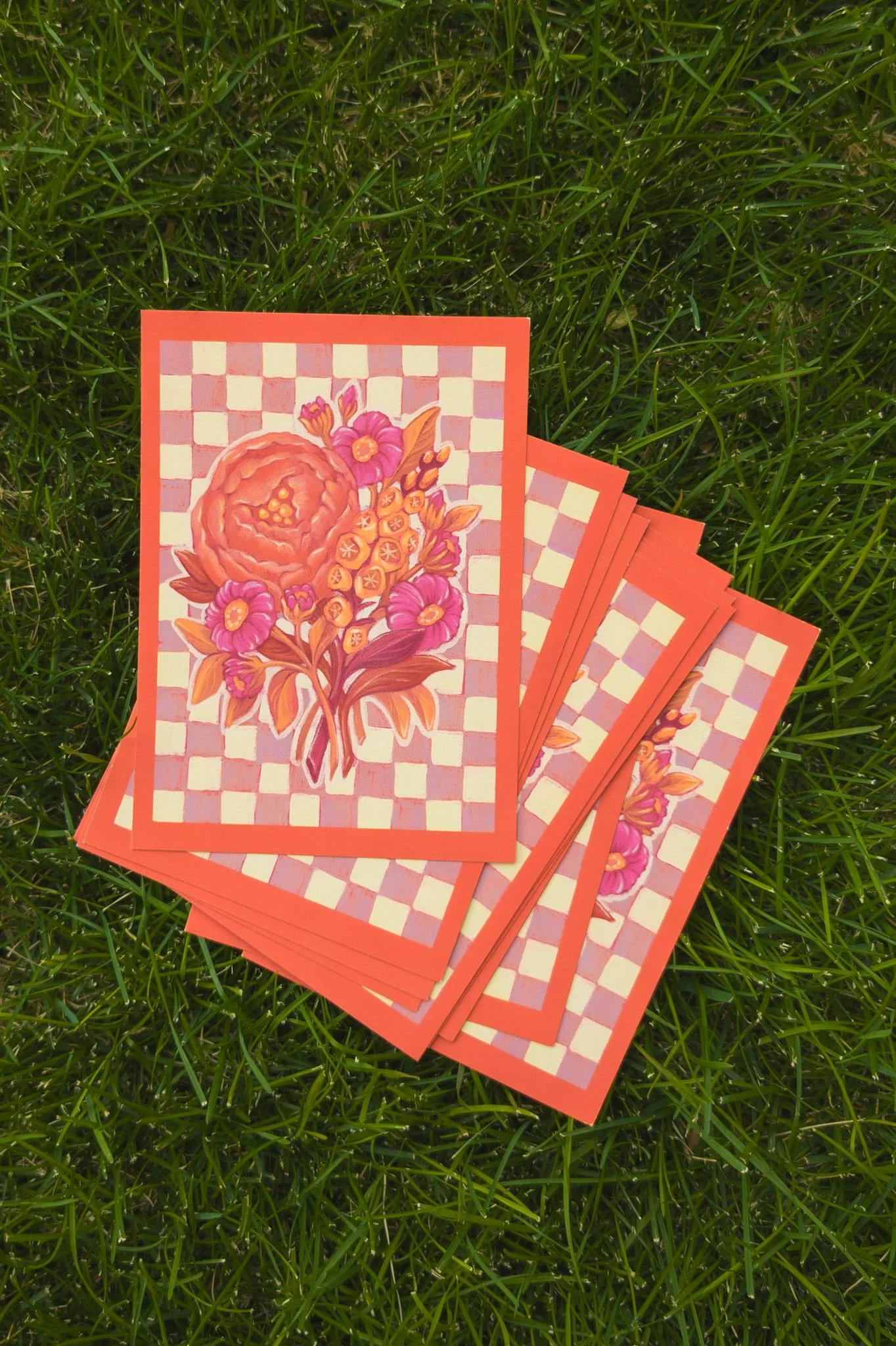 September Bloom Postcard Pack | Vibrant Summer-to-Fall Floral | Pack of 10