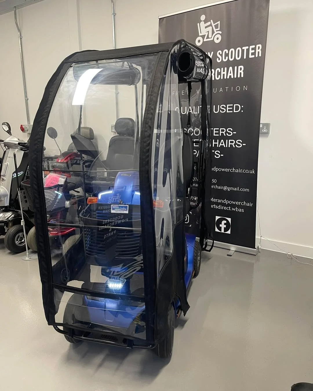 Next To New 🌟 

This Colt Deluxe &amp; Polycarbonate Canopy Is Now Ready &amp; On The Shop Floor

📞Phone Today To Enquire 07494 713850 

We Buy Any Scooter &amp; Powerchair 
Unit G06 SunSpot 
Brooklands 
Essex 
CO15 2JE 

📧webuyanyscooterandpoeerc