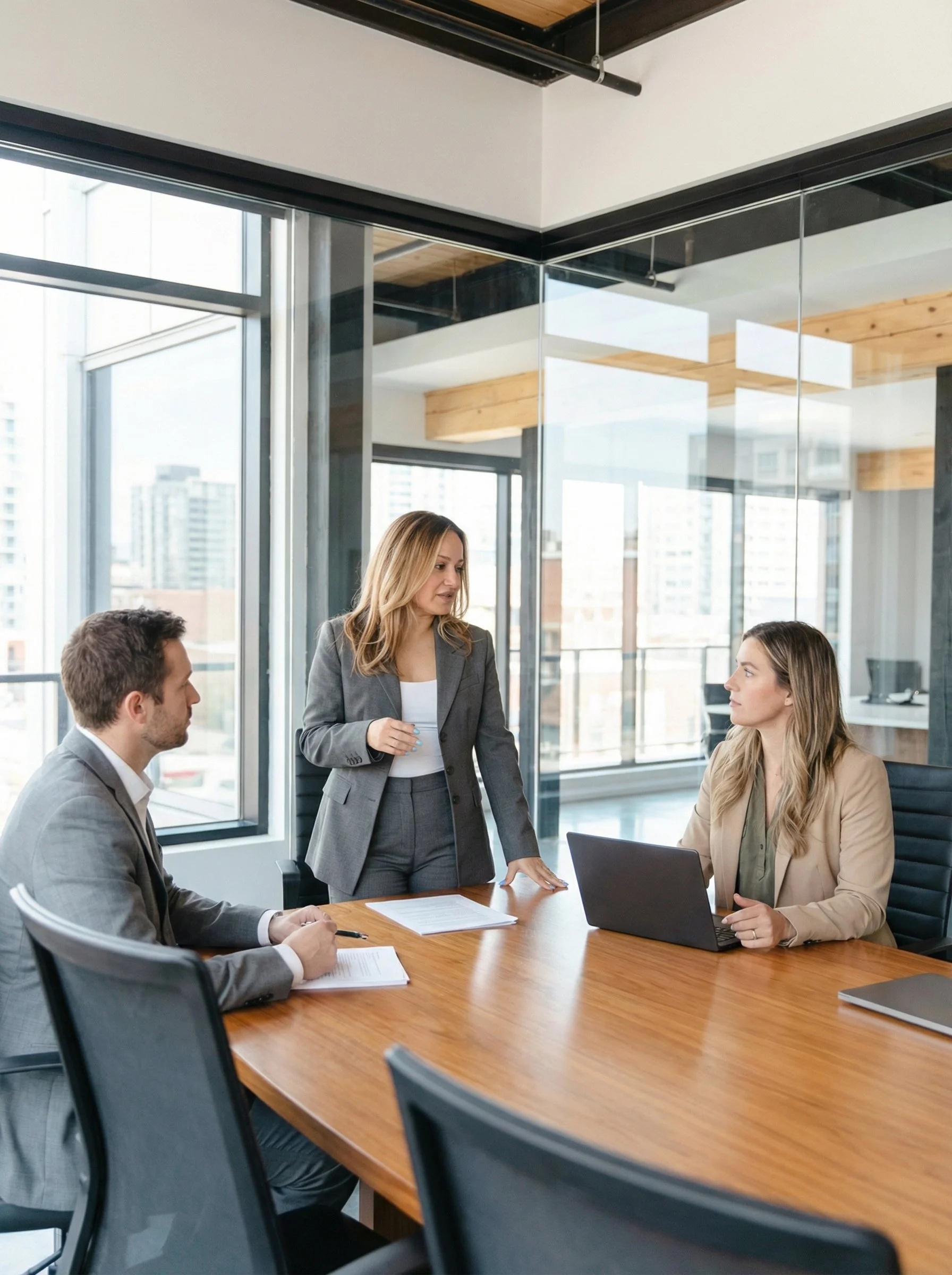 Cristina Rogov in a boardroom