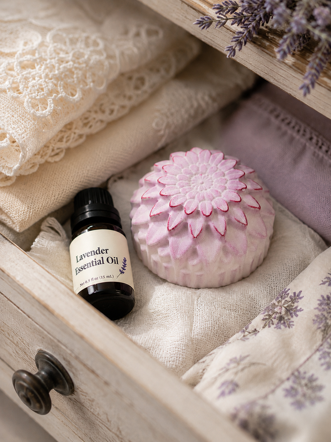 Scent Stone with 15 ml lavender essential oil