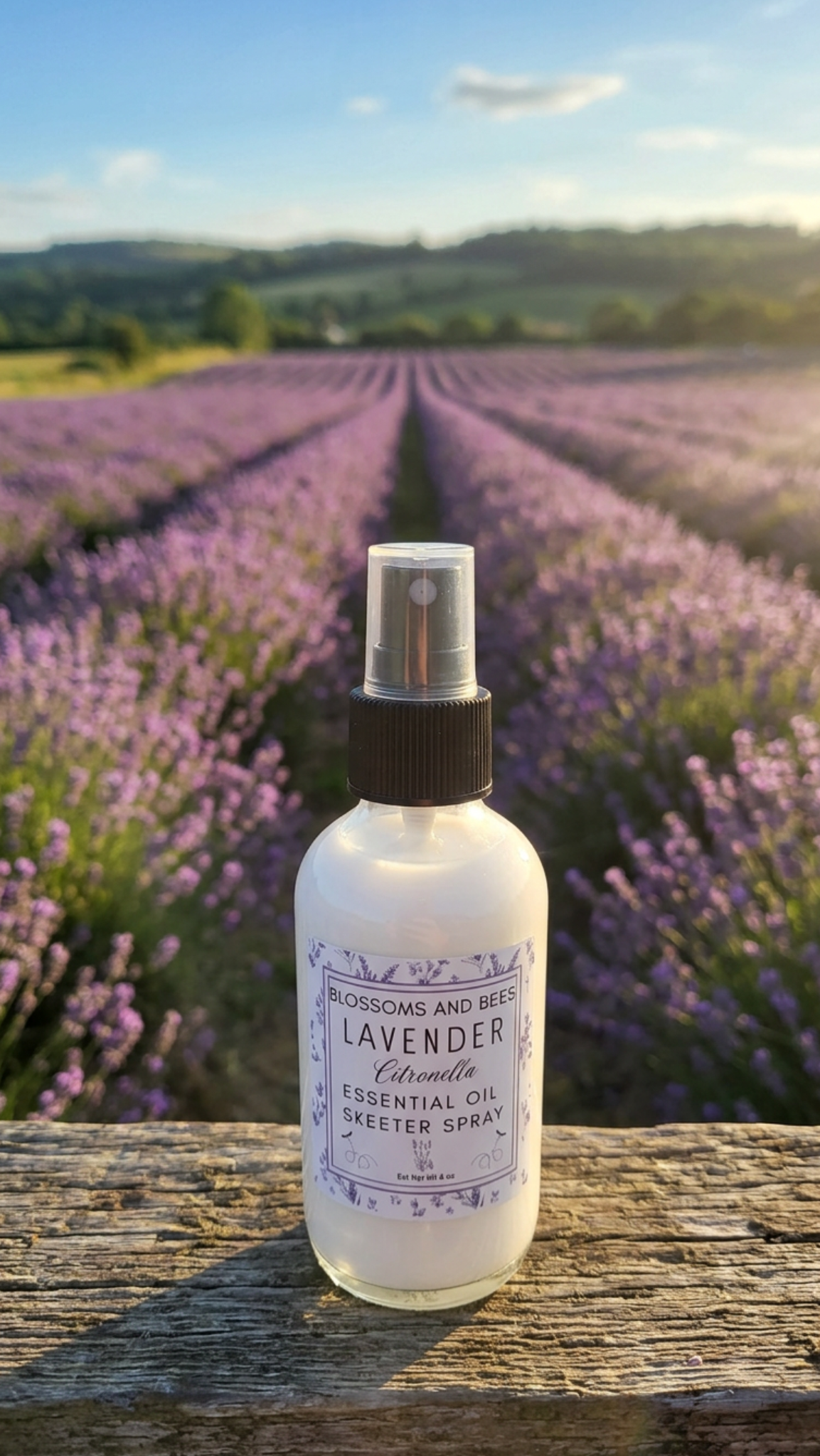 4 ounce Blossoms and Bees Blend Skeeter Spray