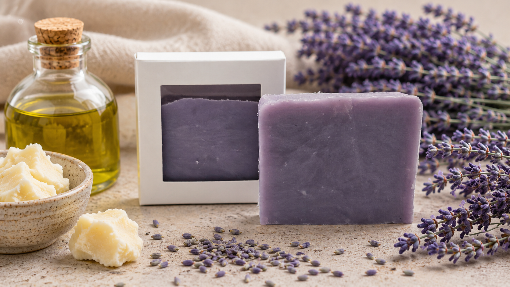 Lavender Velvet VEGAN Soap - 4 ounce (one bar)