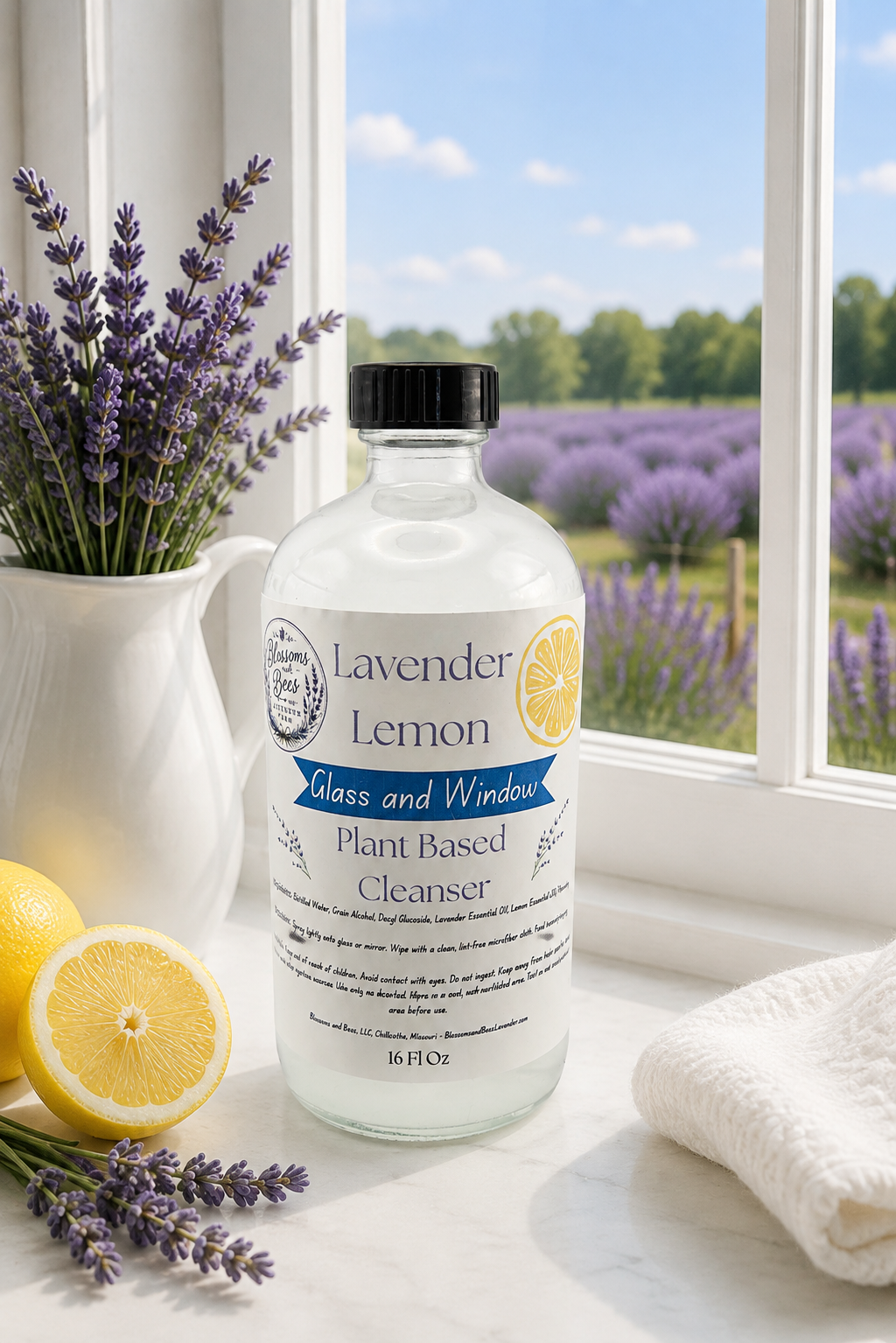 Lavender Lemon Plant Based Glass and Window Cleaner