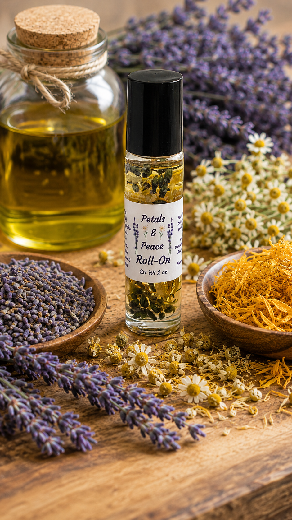 Petals & Peace Botanical Roll-On - 2 oz