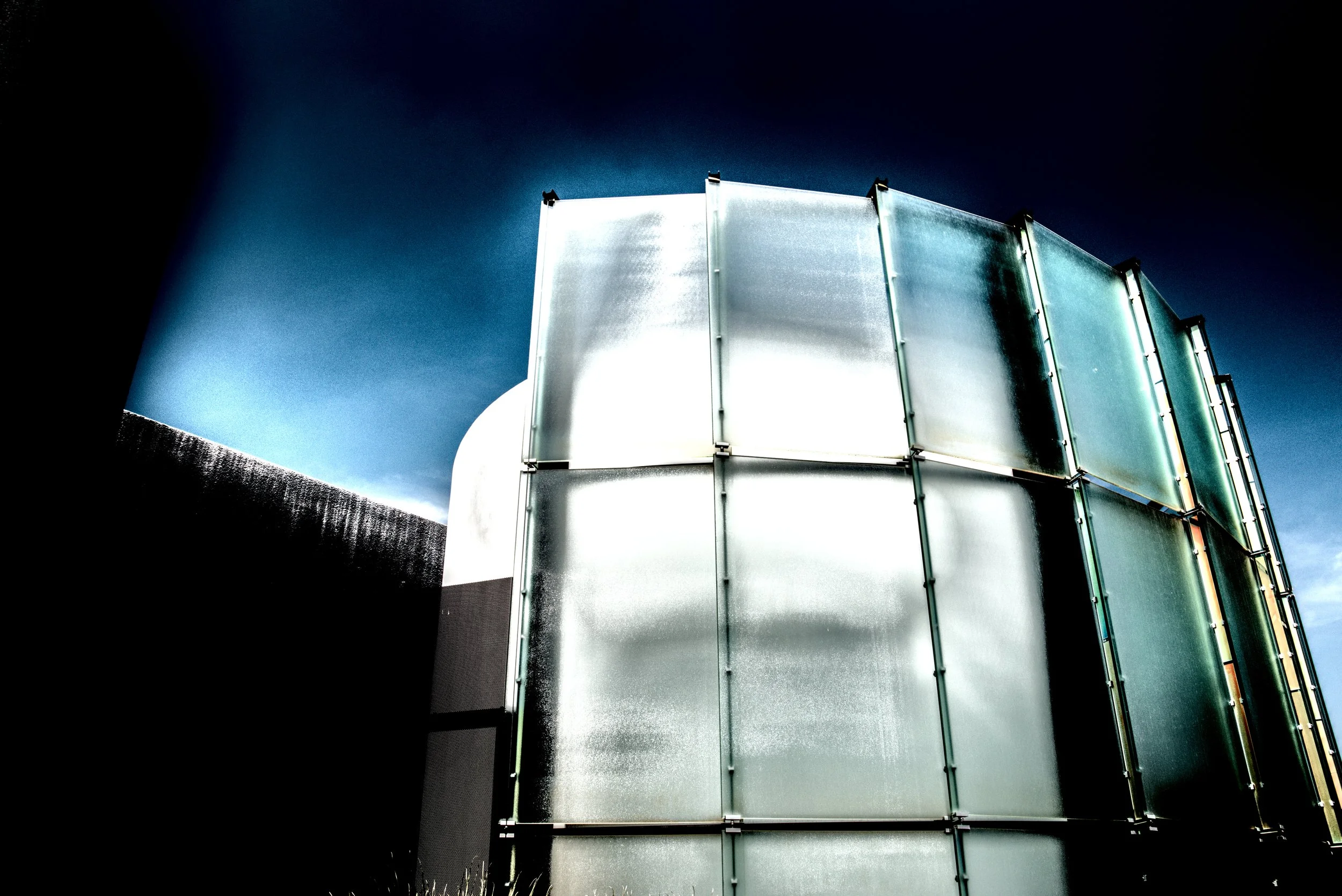 Modern Architectural Glass Wall Canvas Print