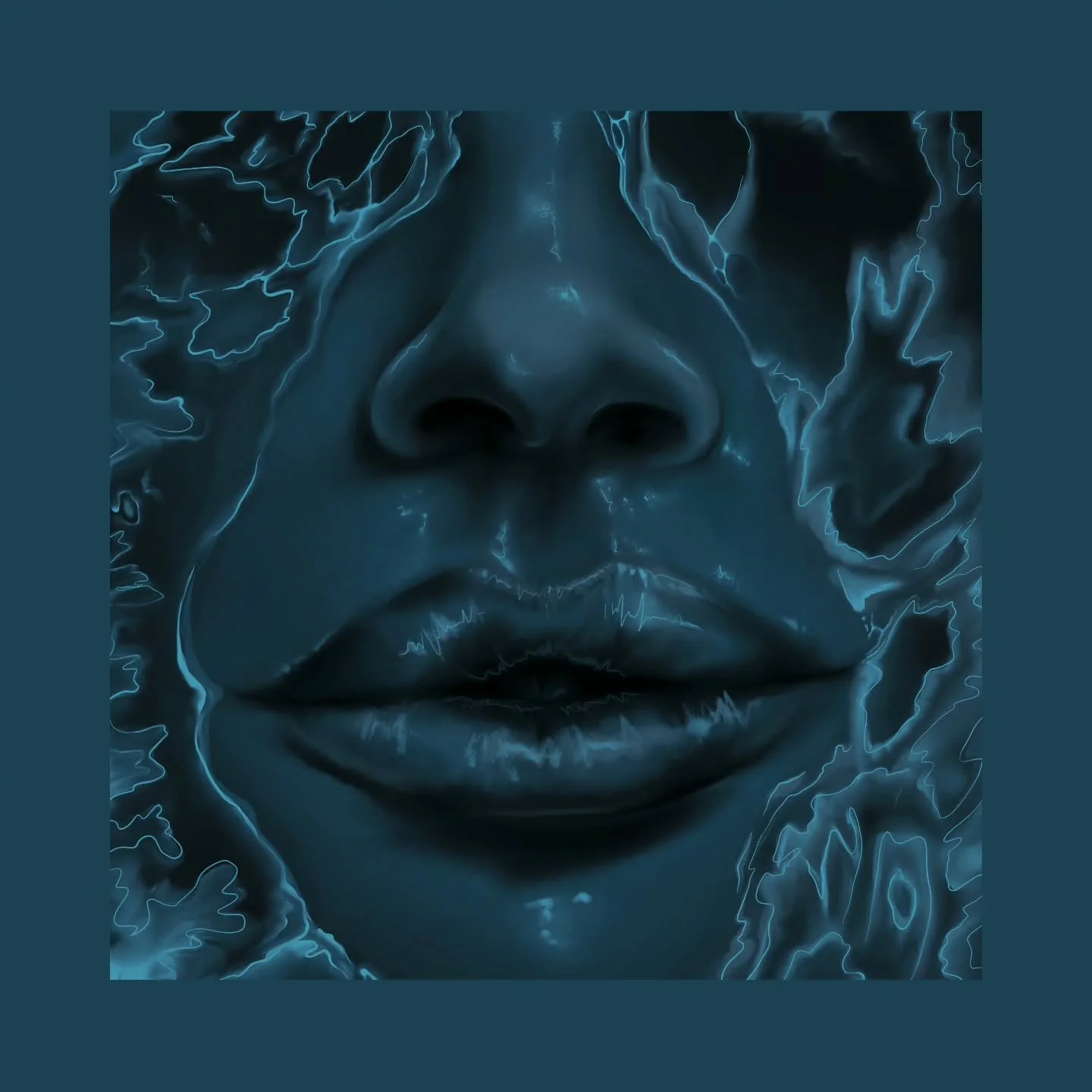 I was going for water, but I've gotten mixed reactions about it. Some said it kind of resembles fire, my partner said it looks like "aura" from anime he watches lol. 
Created using Procreate, which I'm still figuring out, but it's a lot of 