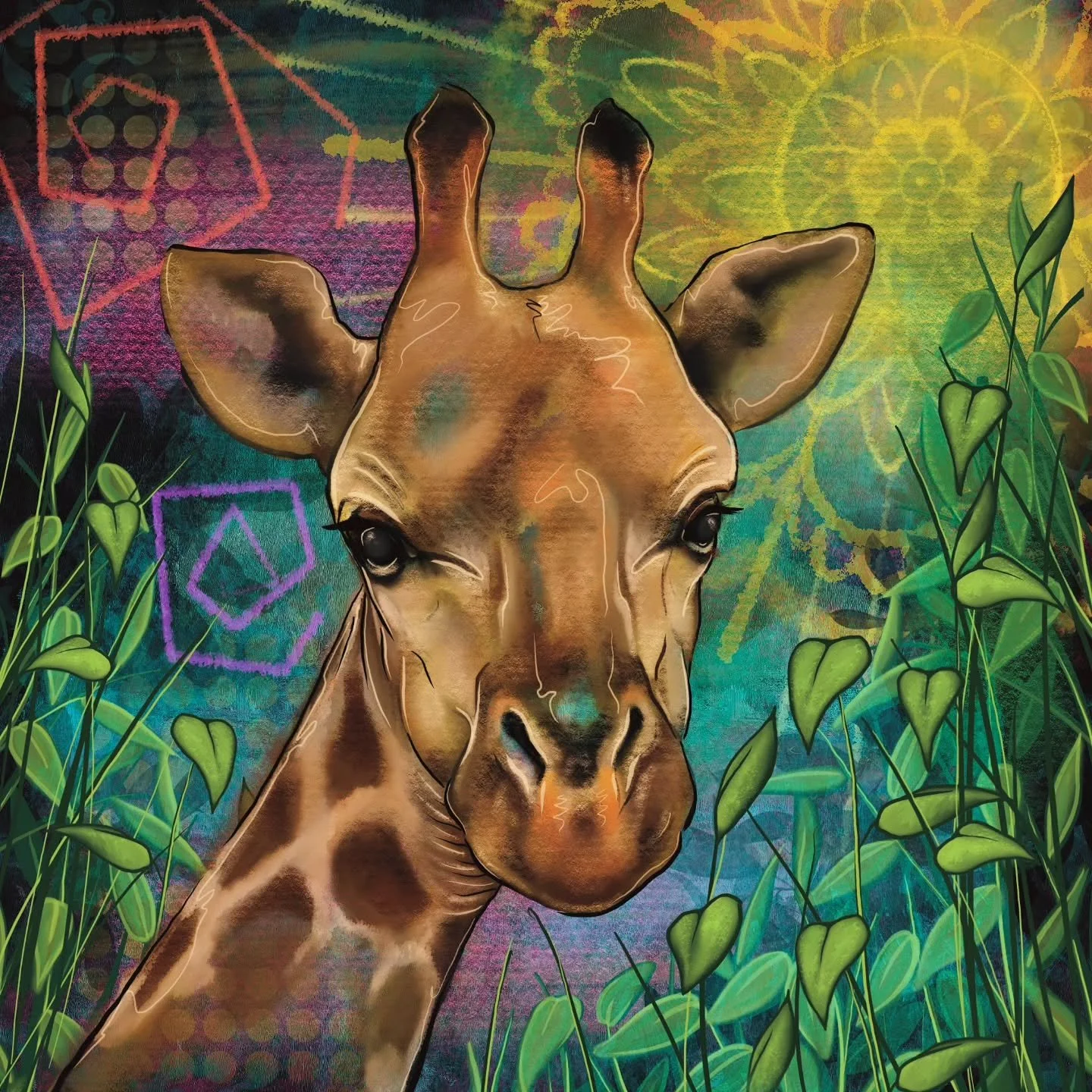 🦒🌿☀️ 

#giraffe #giraffeart #abstractartwork #digitalart #procreate #ipadart #giraffelove #softpastel #procreatebrushes #texturebrushes #instagramart #originalart #artforfun #colorfulart