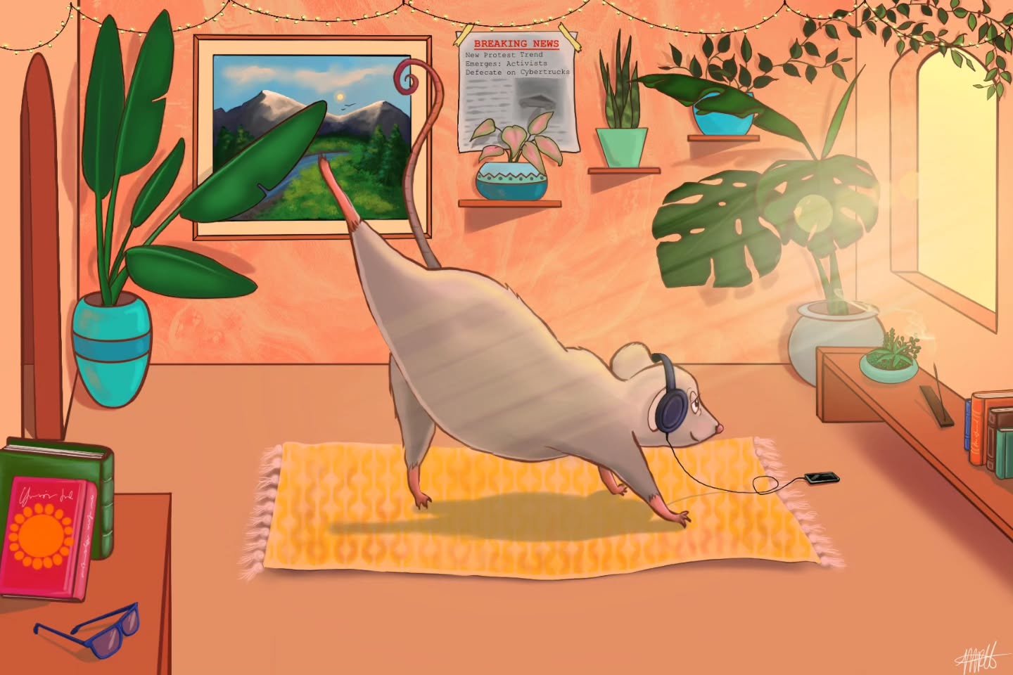 Finding my inner cheese... I mean, peace 🐀🕉🧀

#zenrat #ratyoga #ratart #procreateart #digitalart #sillyart #innerpeace #yogarat #zenvibes #originalart #keepcalmanddoyoga #instagramart #ipadartwithprocreate