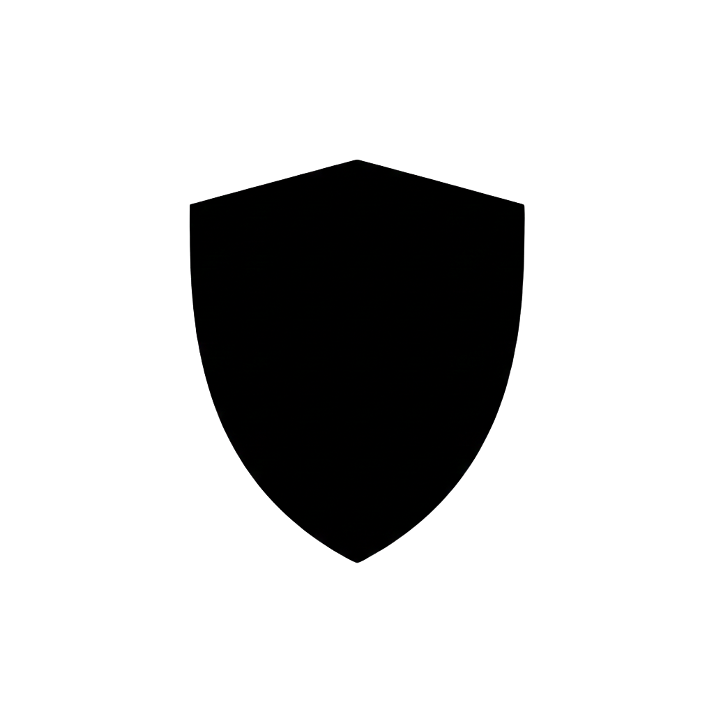 A black shield emblem.