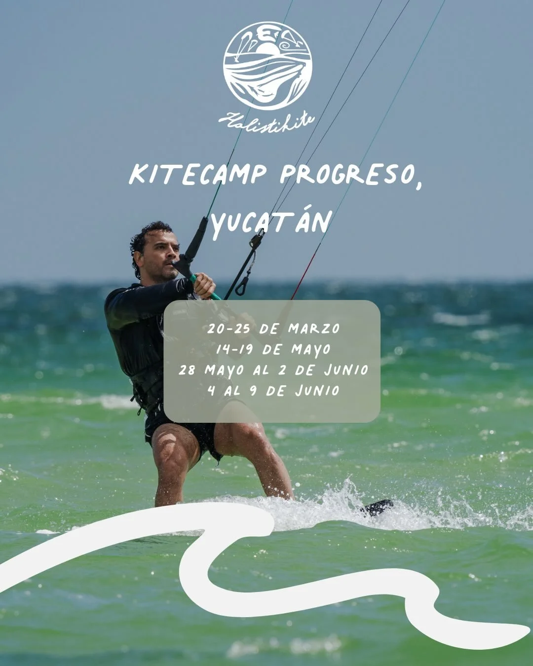 Vive la experiencia de tu vida en nuestros KiteCamps✨

Si quieres aprender kitesurf y sentir la adrenalina del viento mientras compartes momentos &eacute;picos frente al mar, este campamento es para ti. 

 &iquest;Qu&eacute; incluye?

✅ Clases de kit