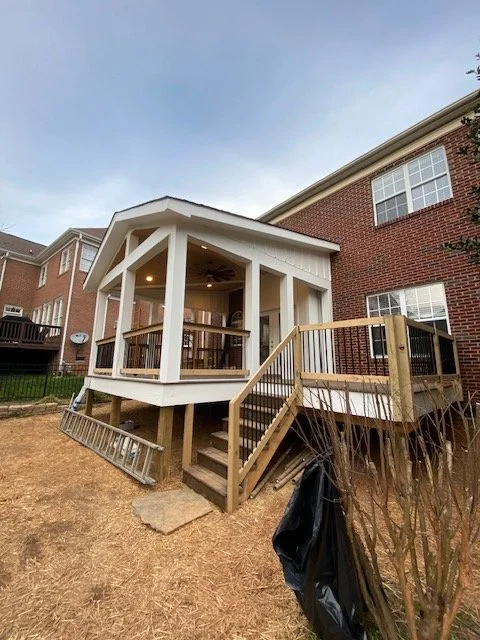 Patio Banister and Stairs