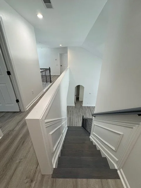 Staircase, and Trim