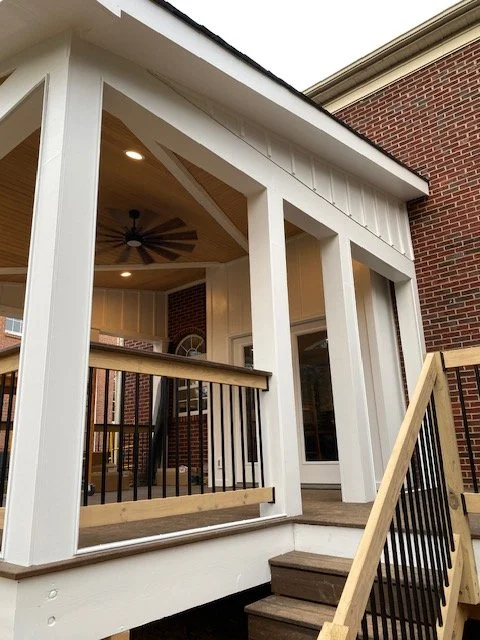 Patio Banister and Stairs