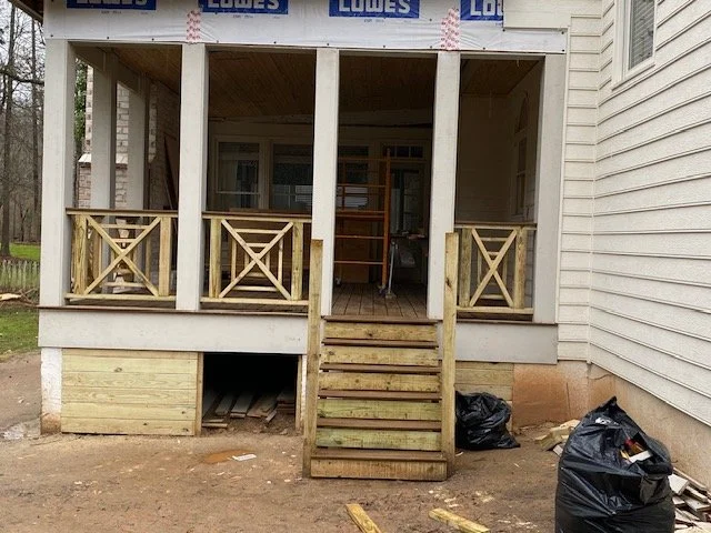 Patio Banister and Stairs