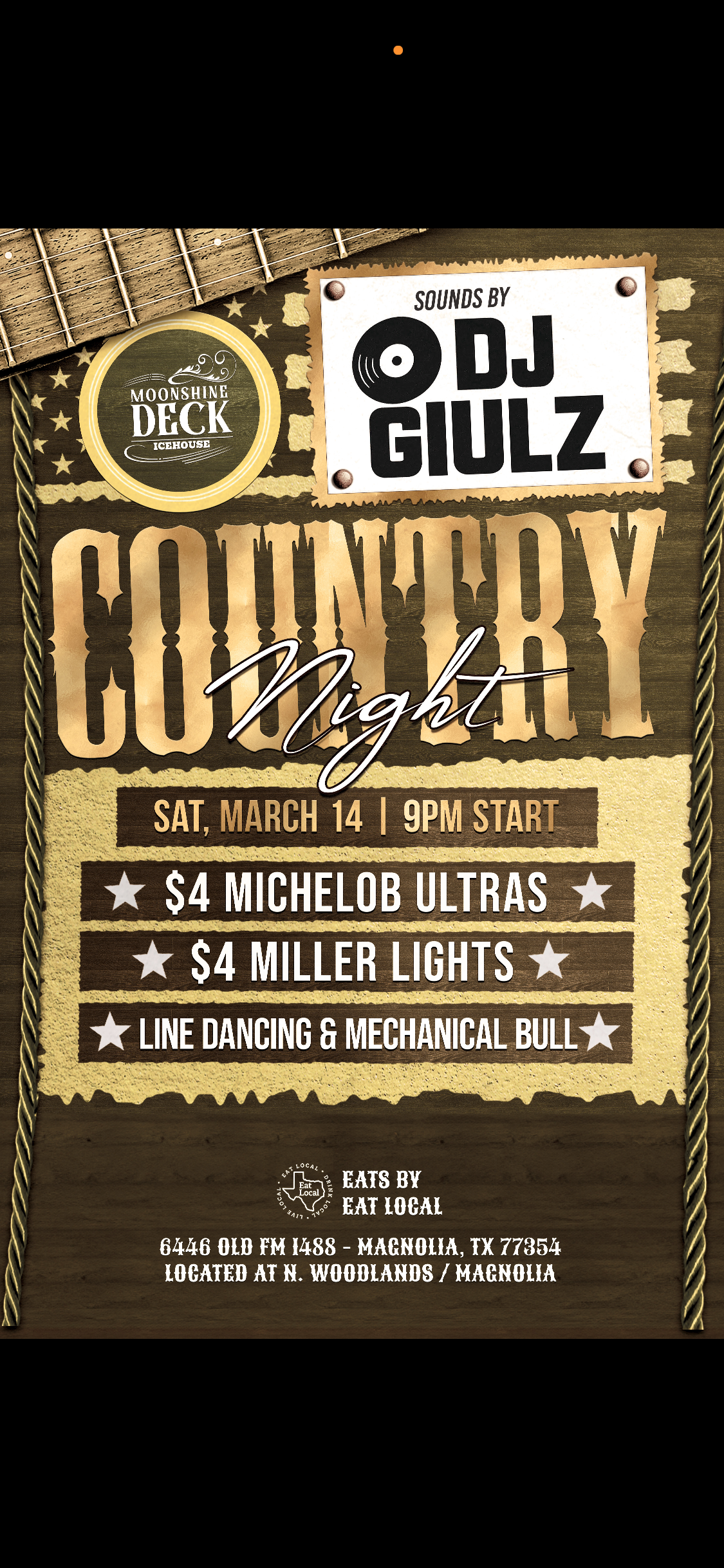 Country Night at moonshine deck magnolia