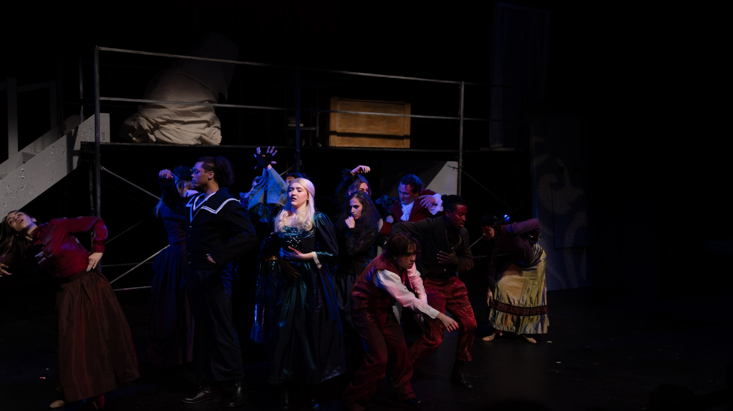 His needs were few, his room was bare. 