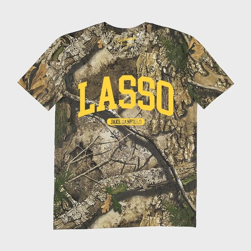 Camo tee shirt that says Lasso