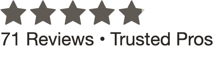 4.9 out of 5 stars from 71 reviews on TrustedPros