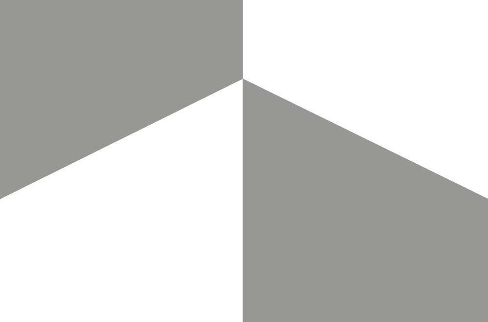 Abstract image with black, dark gray, light gray, and white triangular shapes arranged in a geometric pattern.