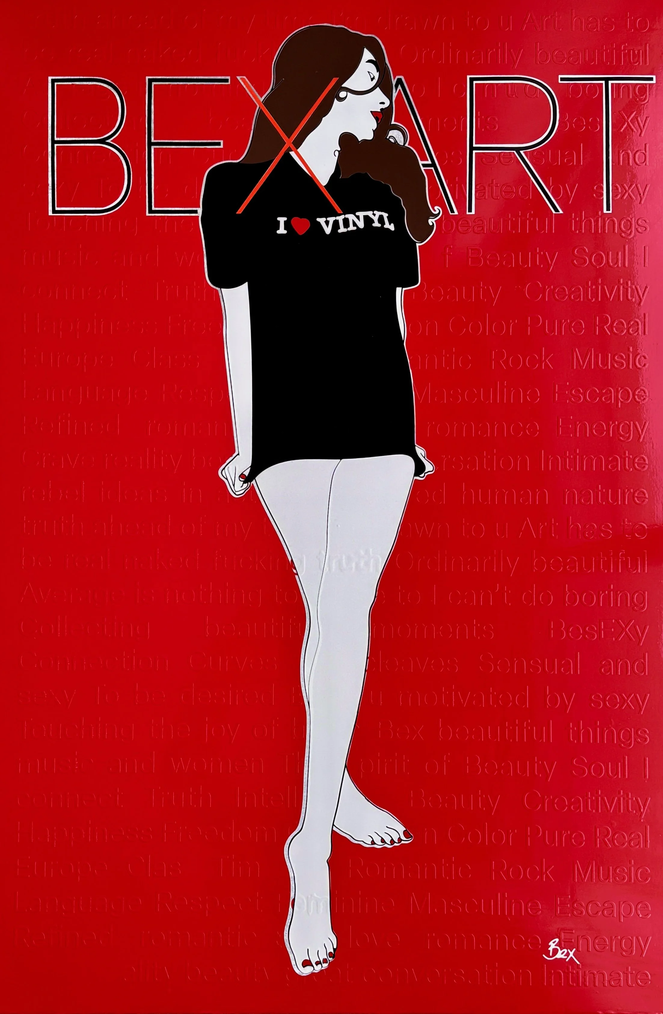 Bex Art - I heart vinyl