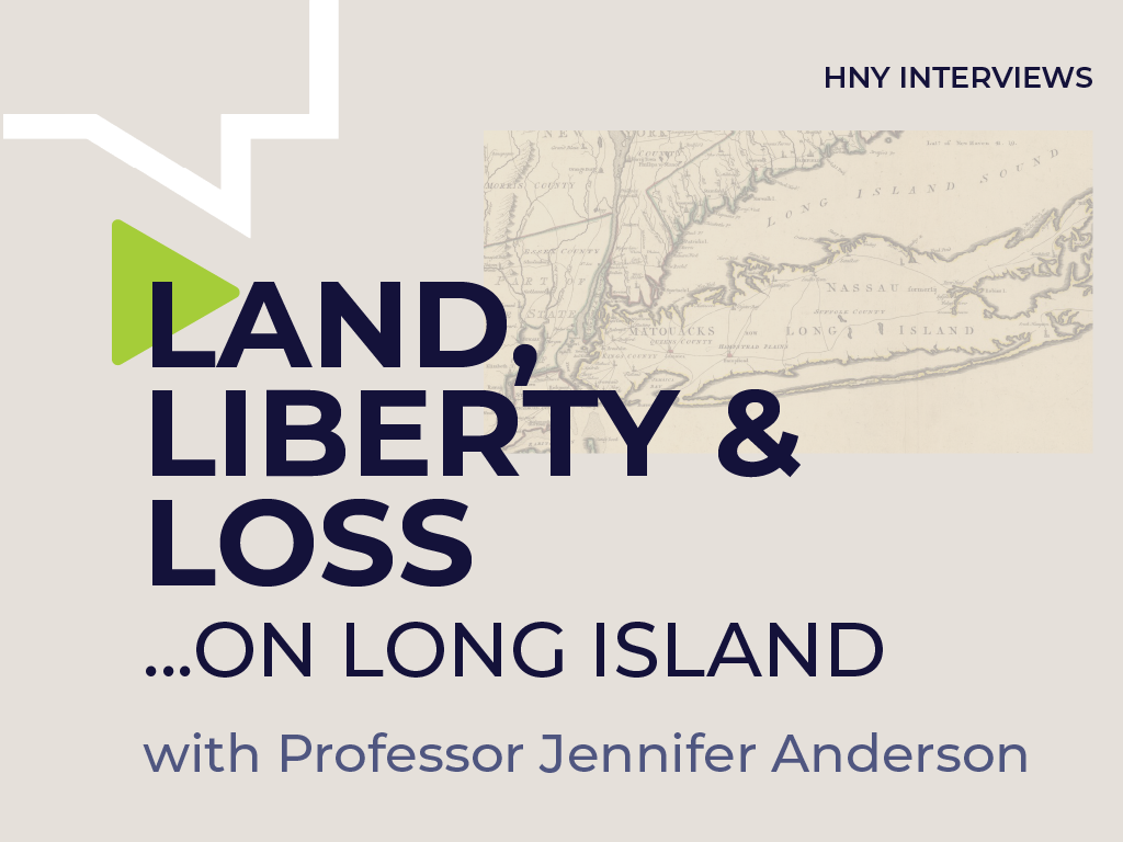 WATCH: Prof. Jennifer Anderson on Long Island's Colonization