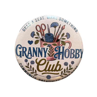 Granny Hobby Club Button