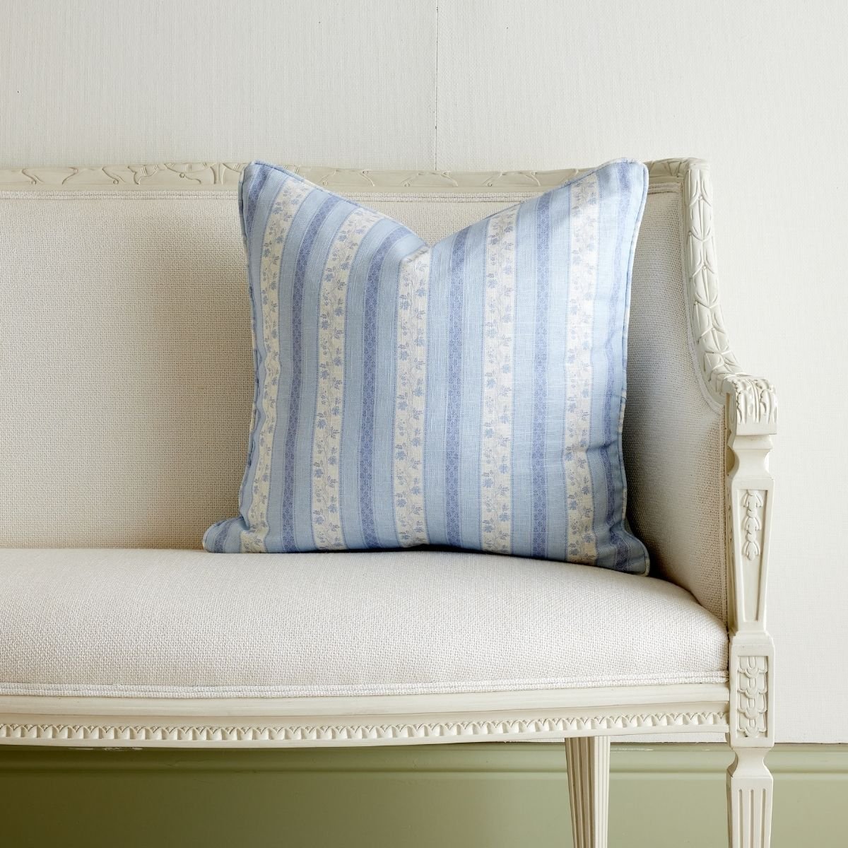 Blue Striped Pillow