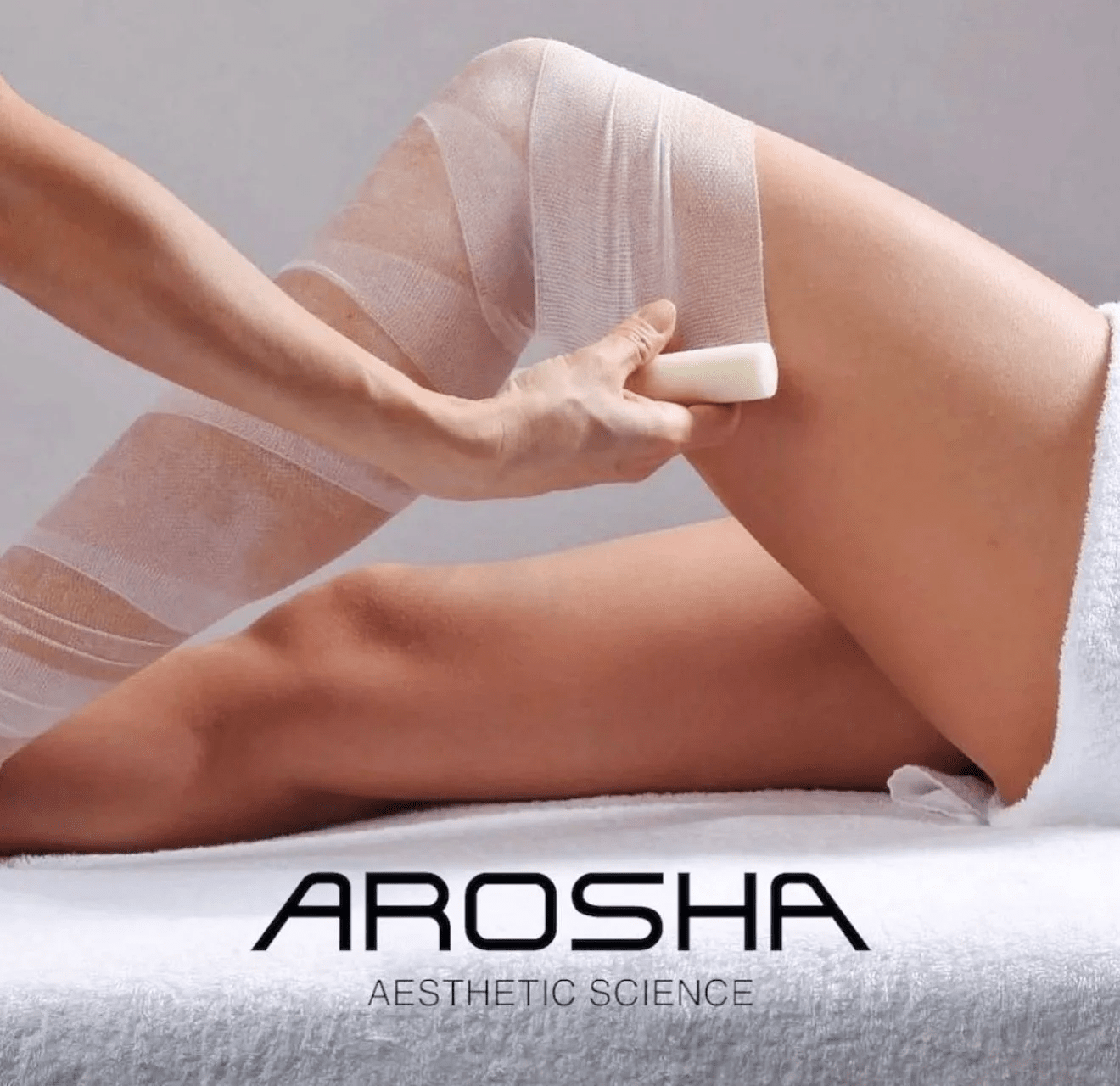 AROSHA kūno procedūra „Alispa“ salone. Stangrinamieji įvyniojimai ir celiulito mažinimas su „Arosha Aesthetic Science“ priemonėmis.