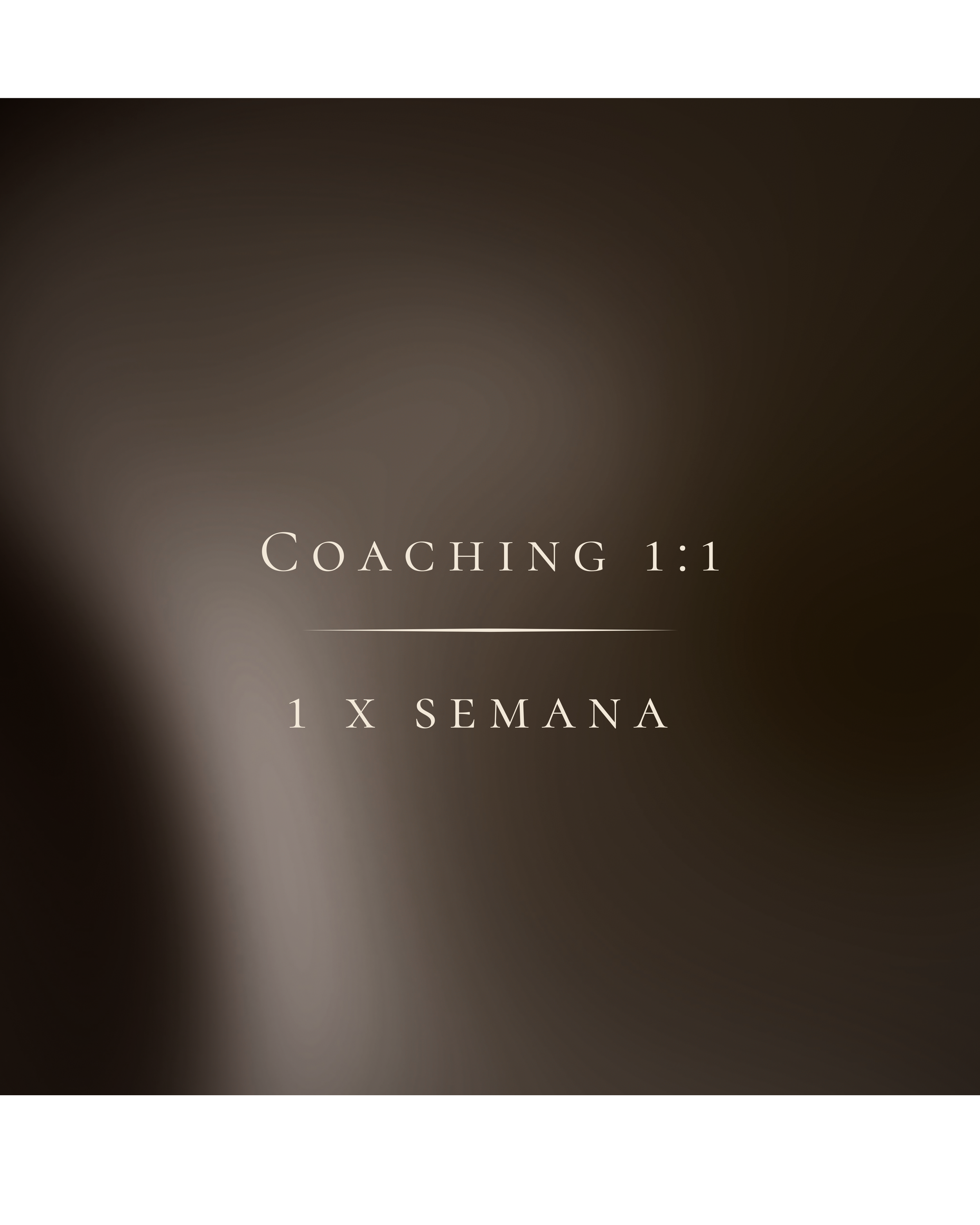 Coaching 1:1-  1 x semana